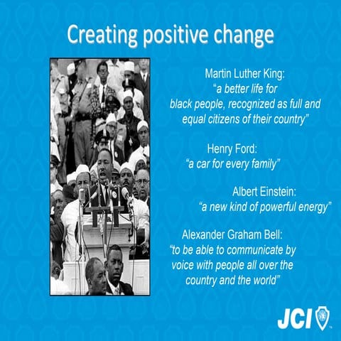 JCI vision and strategy handouts