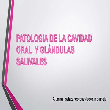 Patologia de la boca y amigdalas 