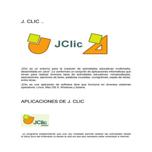 2 pasos para instalar jclic | PPT