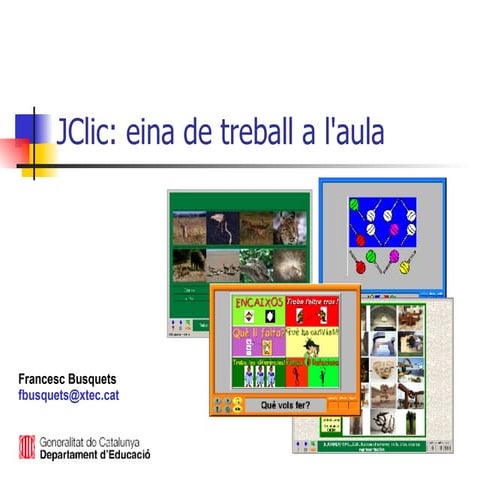 JClic, eina de treball a l'aula