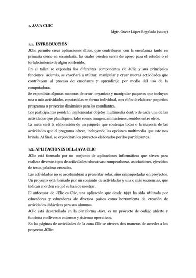 Tutorial de actividades de Jclic