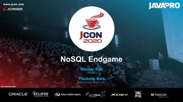 NoSQL Endgame JCON Conference 2020