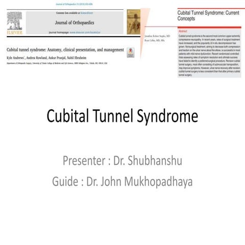 JC on Cubital Tunnel Syndrome.pptx