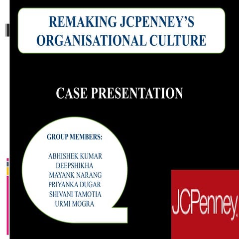 JC Penny's Organisational Structure