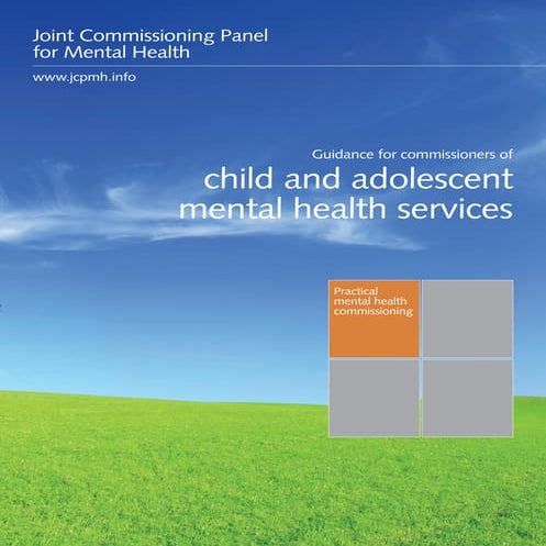 Guidance for commissioners of child and adolescent mental health ...