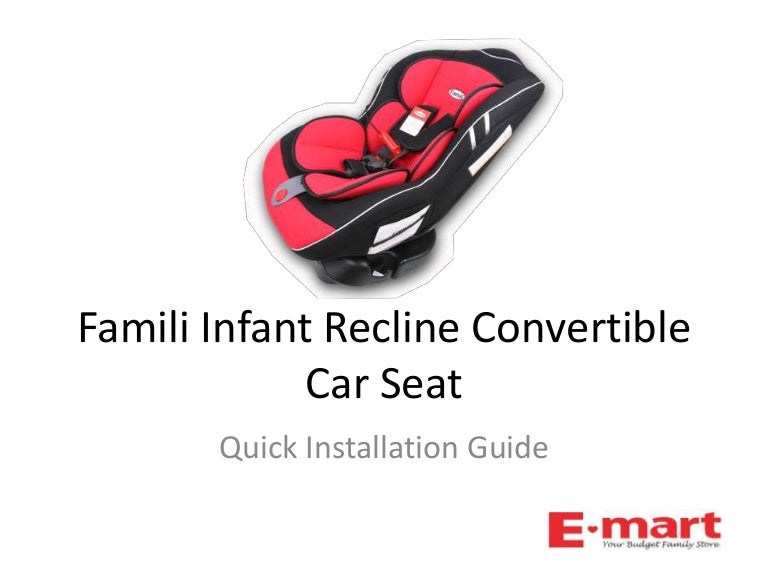 reclining convertible car seat