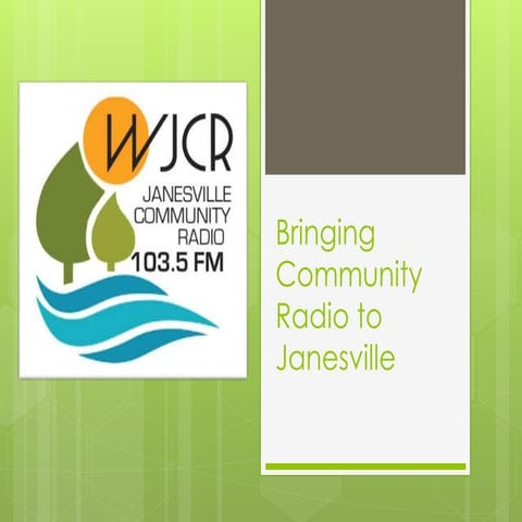 Bringing community radio to Janesville, WI 