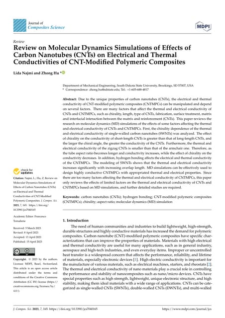 Future Prospects of Carbon Nanotubes Reinforced Metal Matrix Composite ...