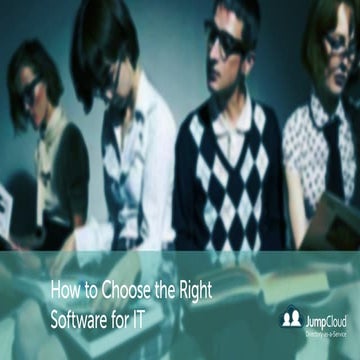 How IT can Choose the Right Technologies