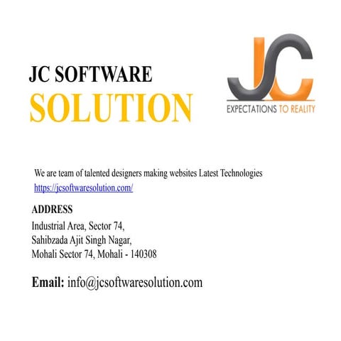 JC Software Solution – Full-Service Web & App Development | PPTX
