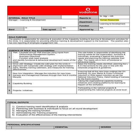 Jd learning & development