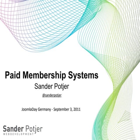 Joomla Paid Membership Extensions #jd11de