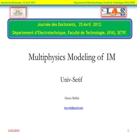 Multiphysics Modeling of Induction Machines_Jd'12 pres