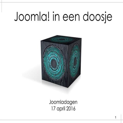 Joomla in een doosje
