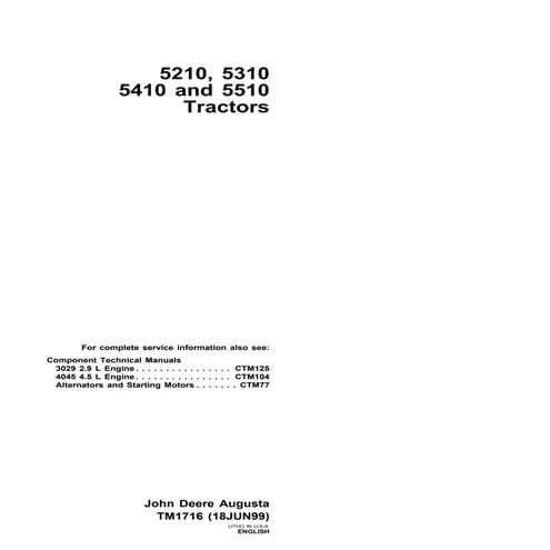 JD 5310 TRACTOR Service Repair Manual.pdf