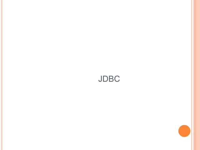 Database Access With JDBC