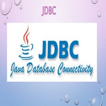 Java Database Connectivity (JDBC) 