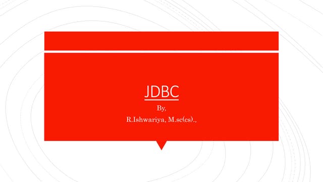 Jdbc