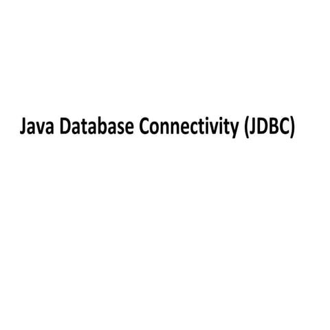 JDBC1[1].pptx java database connectivity notes for engineering | PPT