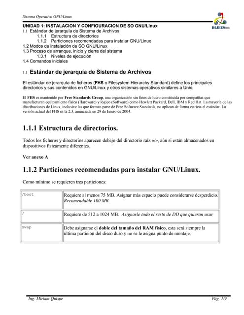 Instalación Y Conf Gnu/Linux