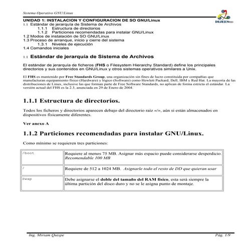 Instalación Y Conf Gnu/Linux