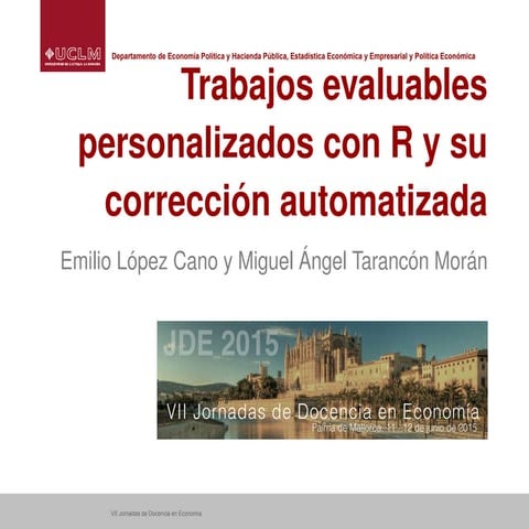 Generación y corrección automática de trabajos evaluables personalizados con ...
