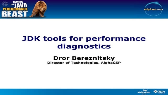 Jdk Tools For Performance Diagnostics