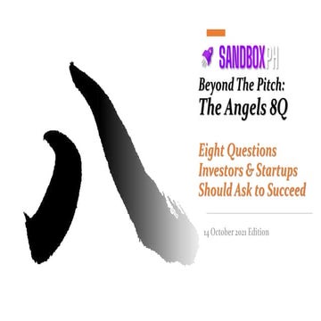 8 Questions for Startups & Angels