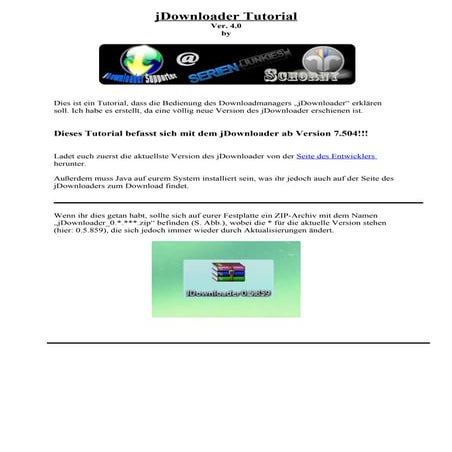 J Downloader Tutorial Ver. 4.0