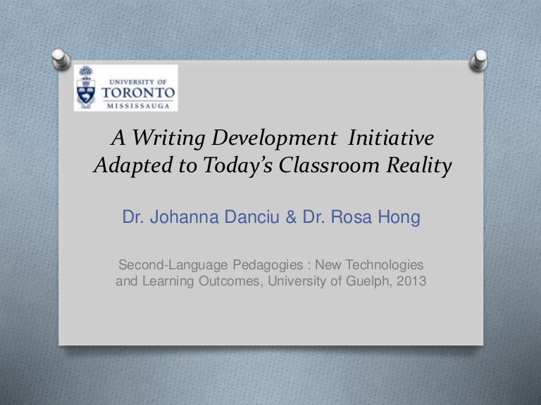 SLPC2 Writing Development Initiatif guelph 2013