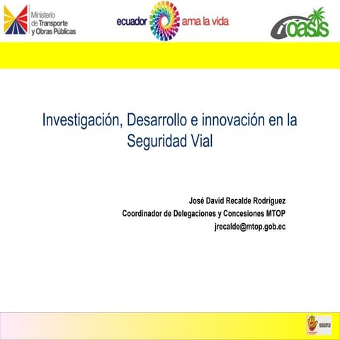 I+D+i en Seguridad Vial