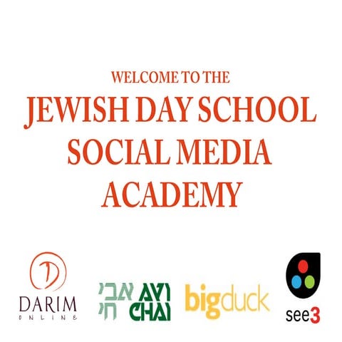 JDS Social Media Academy: Networks 