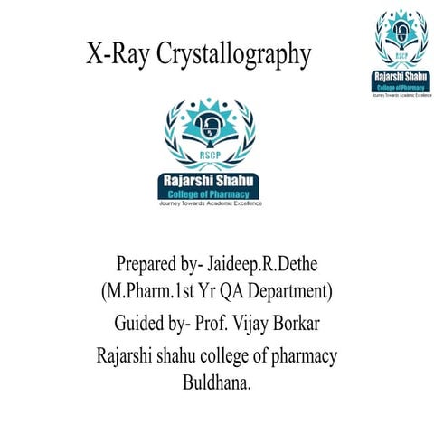 X-Ray Crystallography.pptx