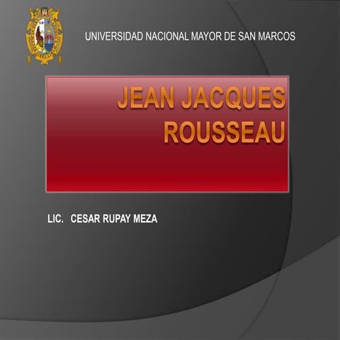 Jean  Jacques Rousseau