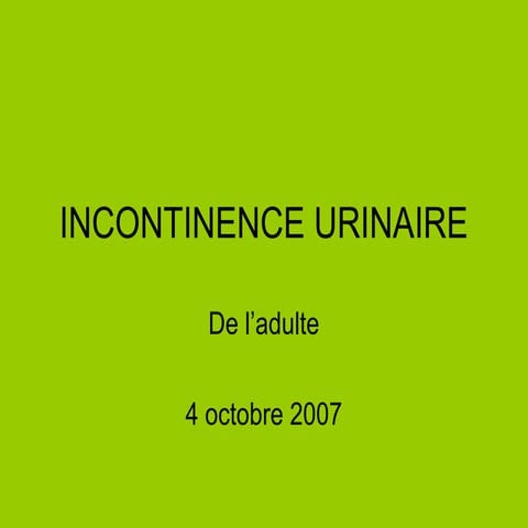 Jean pierre-giolitto. incontinence urinaire