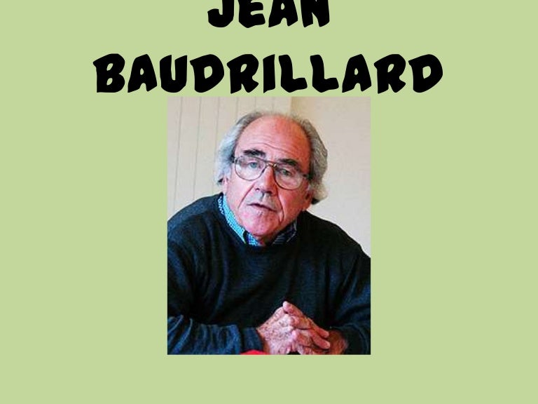 Jean baudrillard