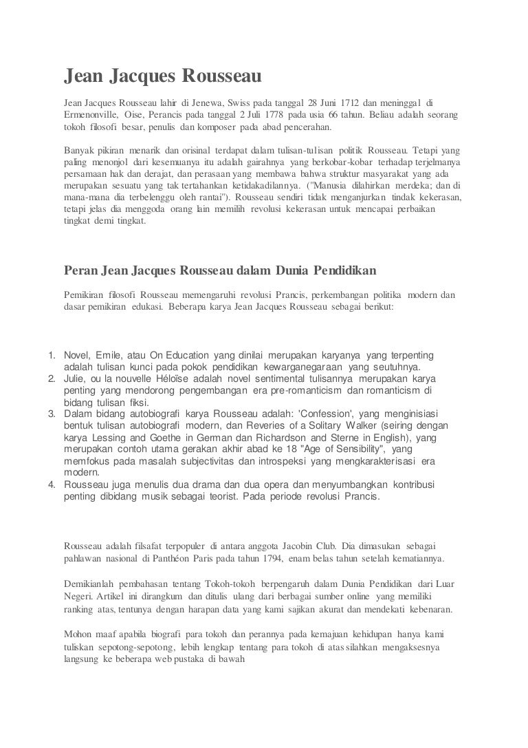 Jean Jacques Rousseau