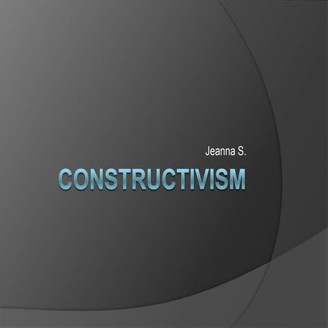 Jeanna strickland constructivism