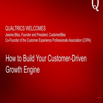 How to Build Your Customer-Driven Growth Engine