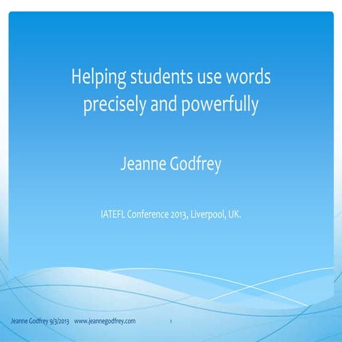 Jeanne godfrey power point slides
