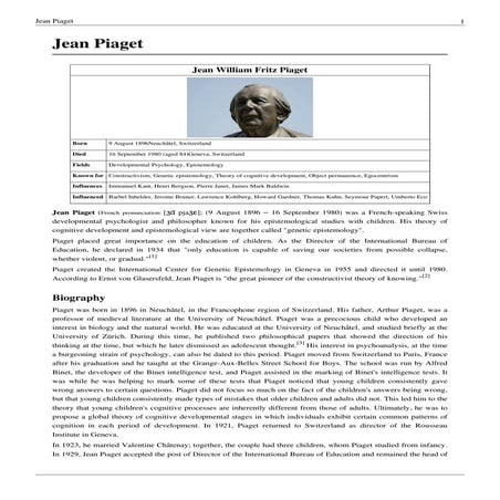 Jean piaget