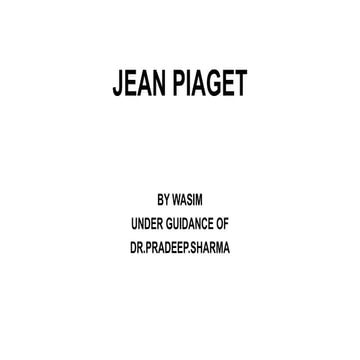 Jean piaget
