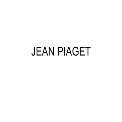 Jean piaget