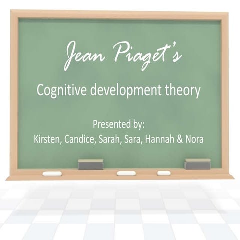 Jean piaget cognitive learning theory
