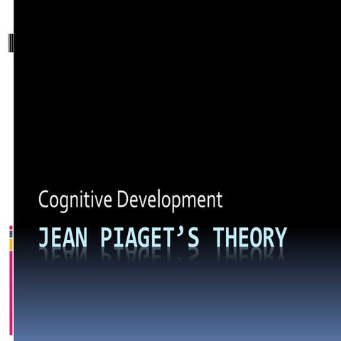 Jean piaget’s theory 