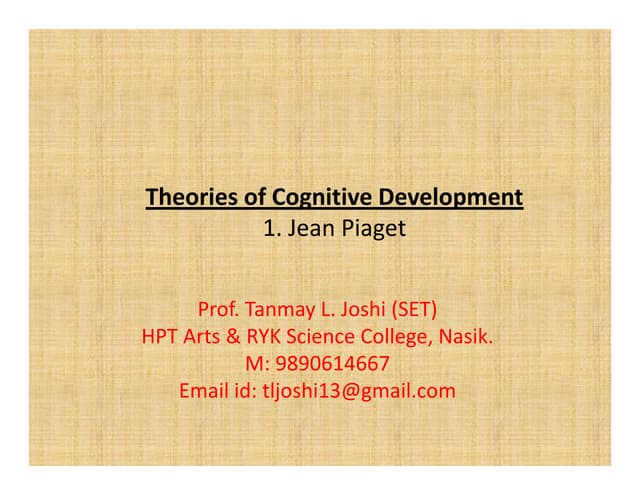 Jean piaget's theory