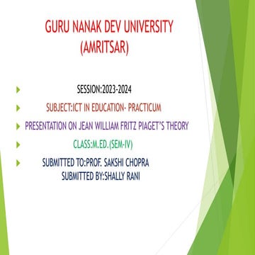 Jean william fritz piaget's theory .pptx