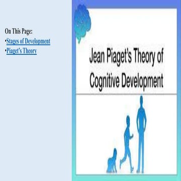 Jean Piaget is famous for his theories regarding changes in cognitive development