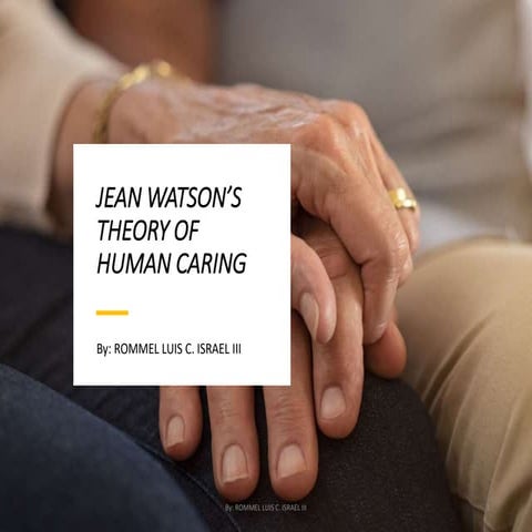 JEAN WATSON THEORY OF HUMAN CARING