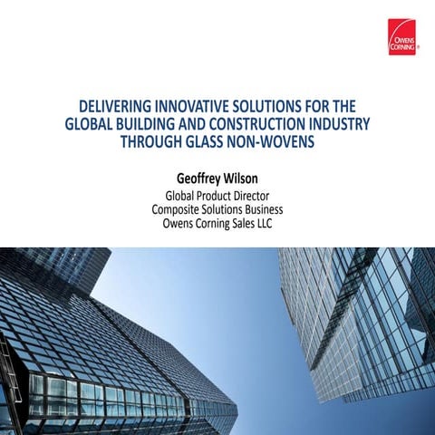 DELIVERING INNOVATIVE SOLUTIONS FOR THE GLOBAL BUILDING AND CONSTRUCTION INDU...